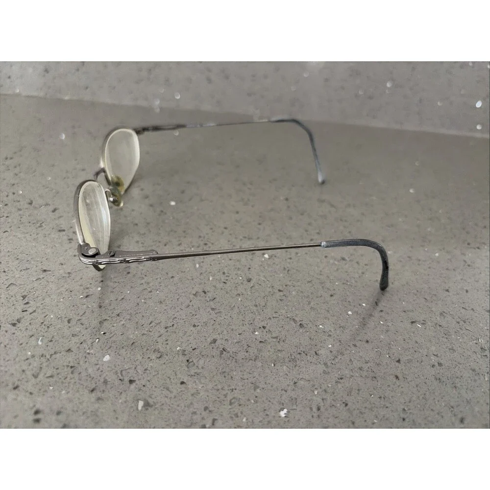 Otego Optical ENSYNC-flex 140 Pewter Full Rim Eyeglasses Frames ONLY silver